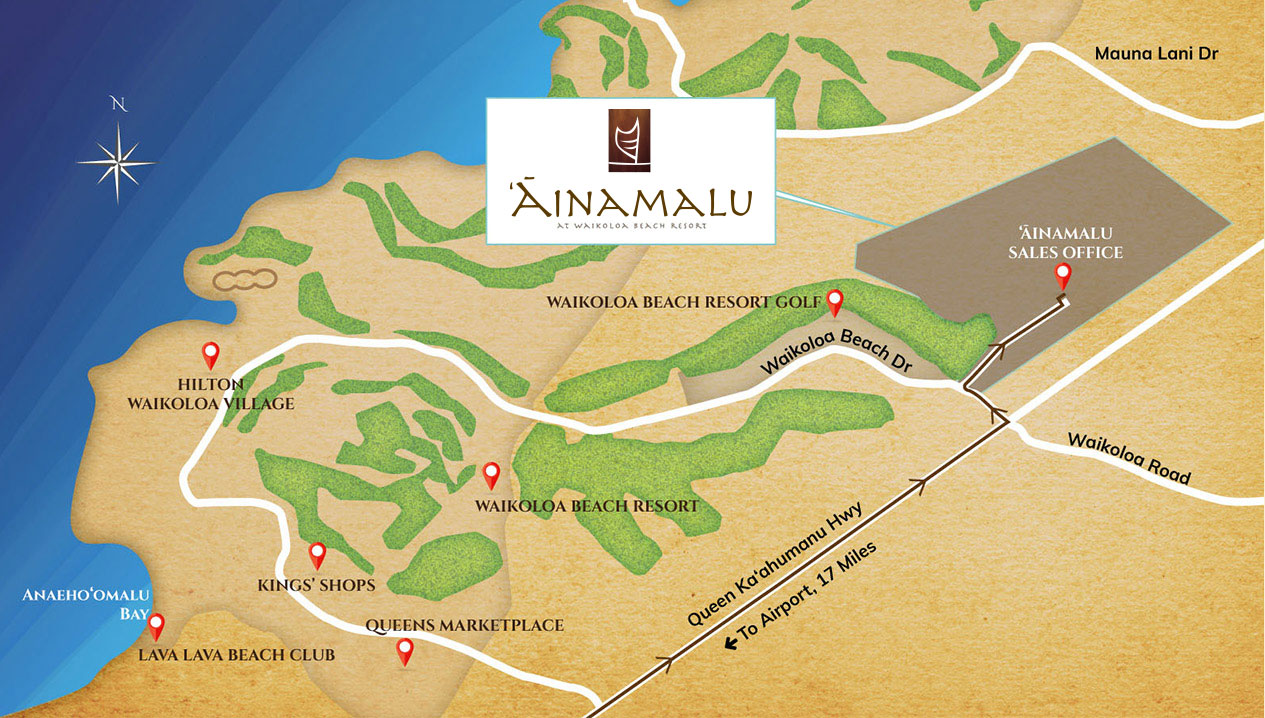 Waikoloa Beach Resort Map