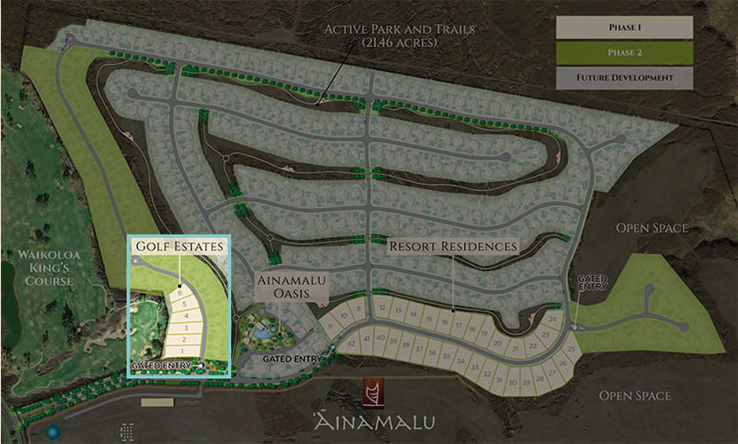 Golf Estates Lot Map